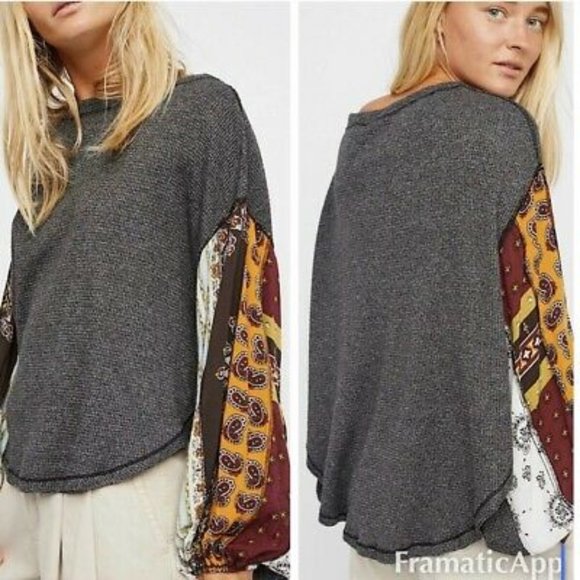 We The Free Tops - SOLD Free People We the Free Blossom Thermal Top Size MED